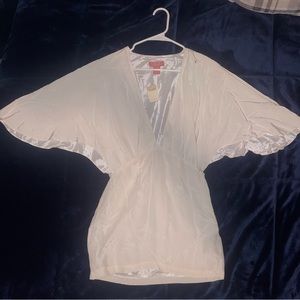 Vintage G-Unit Silk Dolman Sleeve Dress | Color: White | Size: S